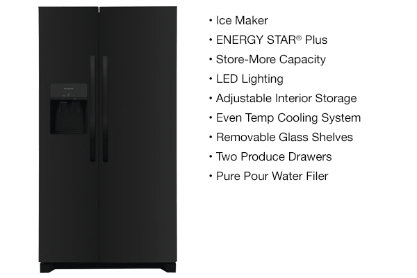 Refrigerators - 26CF Side By Side Fridge (Upgrade)