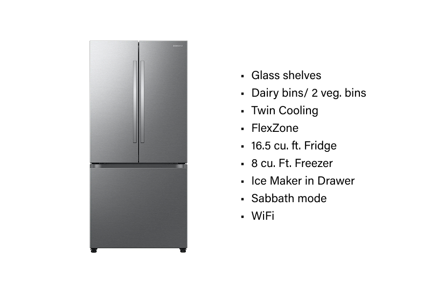 Refrigerators - French Door Refrigerator 25 cu. ft. – RF25C5A01SR/AA (Upgrade)