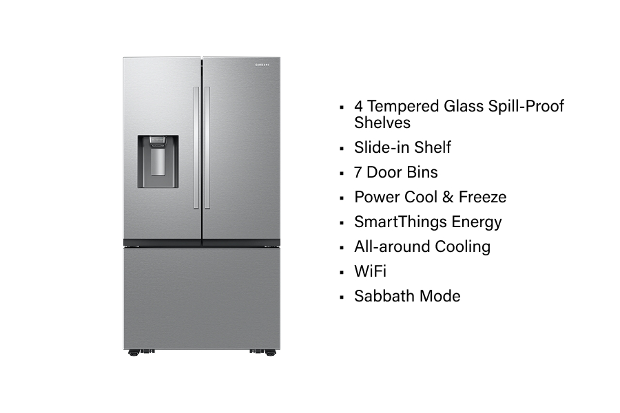 Refrigerators - Mega Capacity French Door Refrigerator 27 cu. ft. – RF27C5B30SR/AA (Upgrade)