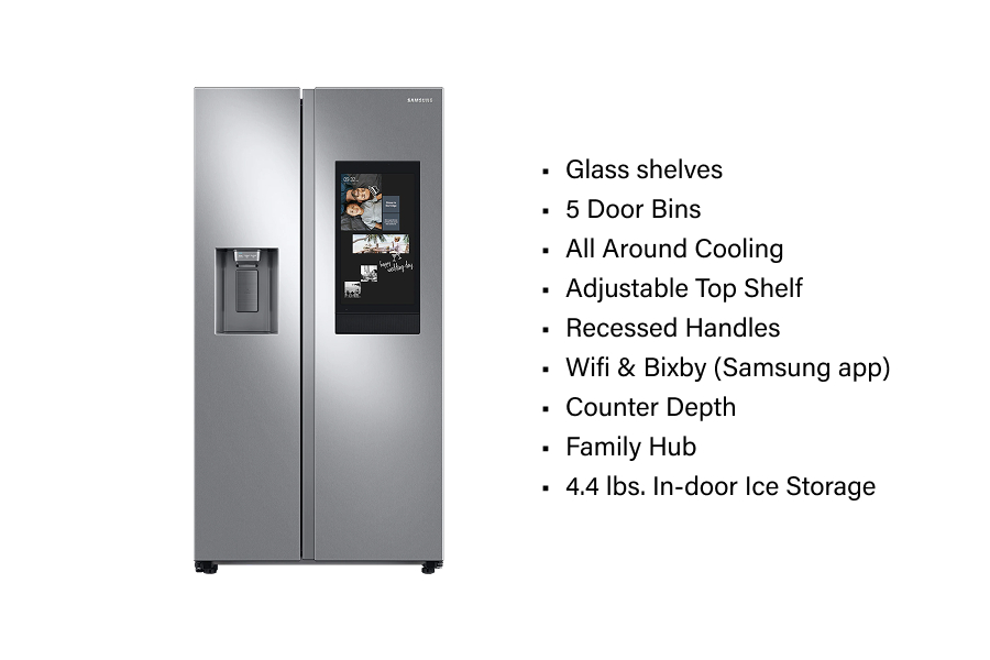 Refrigerators - Side by Side Refrigerator 26 cu.ft. – RS27T5561 (Upgrade)