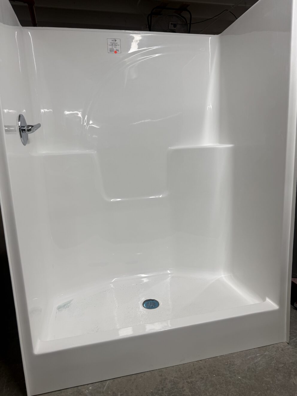 Tubs & Showers - 60” Fiberglass Shower with Shelves (Upgrade)