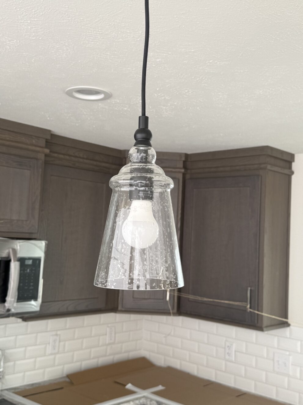 Lighting - Seeded Glass Pendants